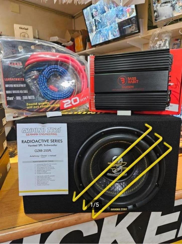 groundzero/rebel/lakro 1000w SPL, Auto diversen, Niet ingevuld, Niet ingevuld, Nieuw, Ophalen of Verzenden