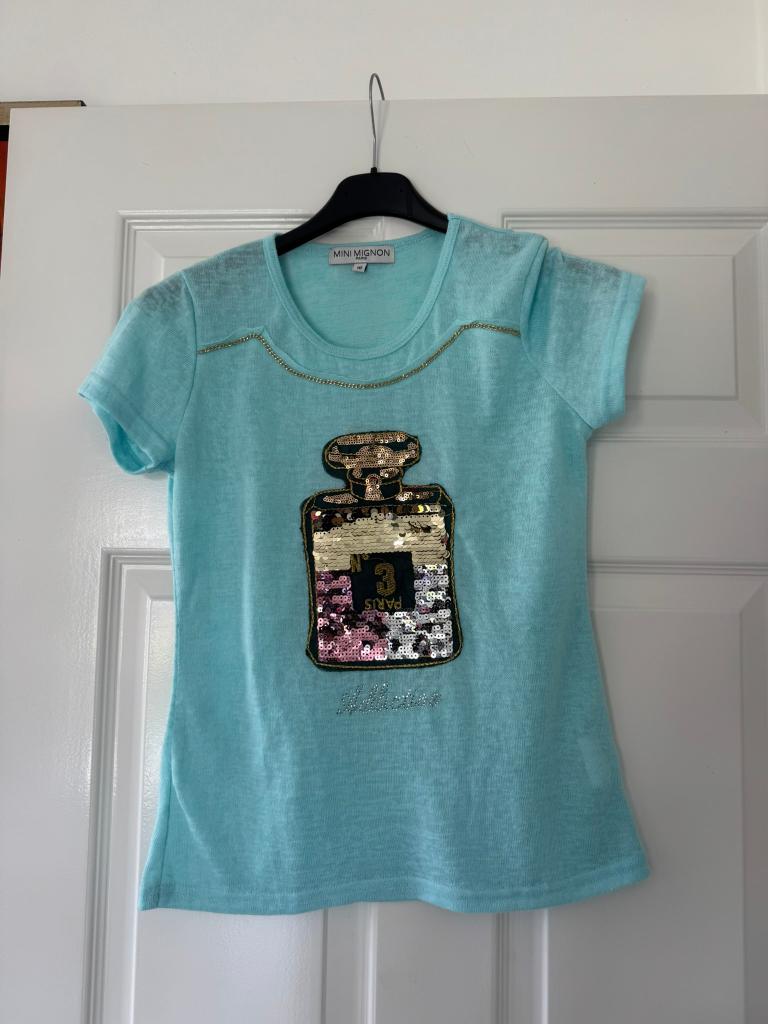 Shirt Mini Mignon maat 16 jaar (164), Mini Mignon, Meisje, Ophalen of Verzenden, Zo goed als nieuw