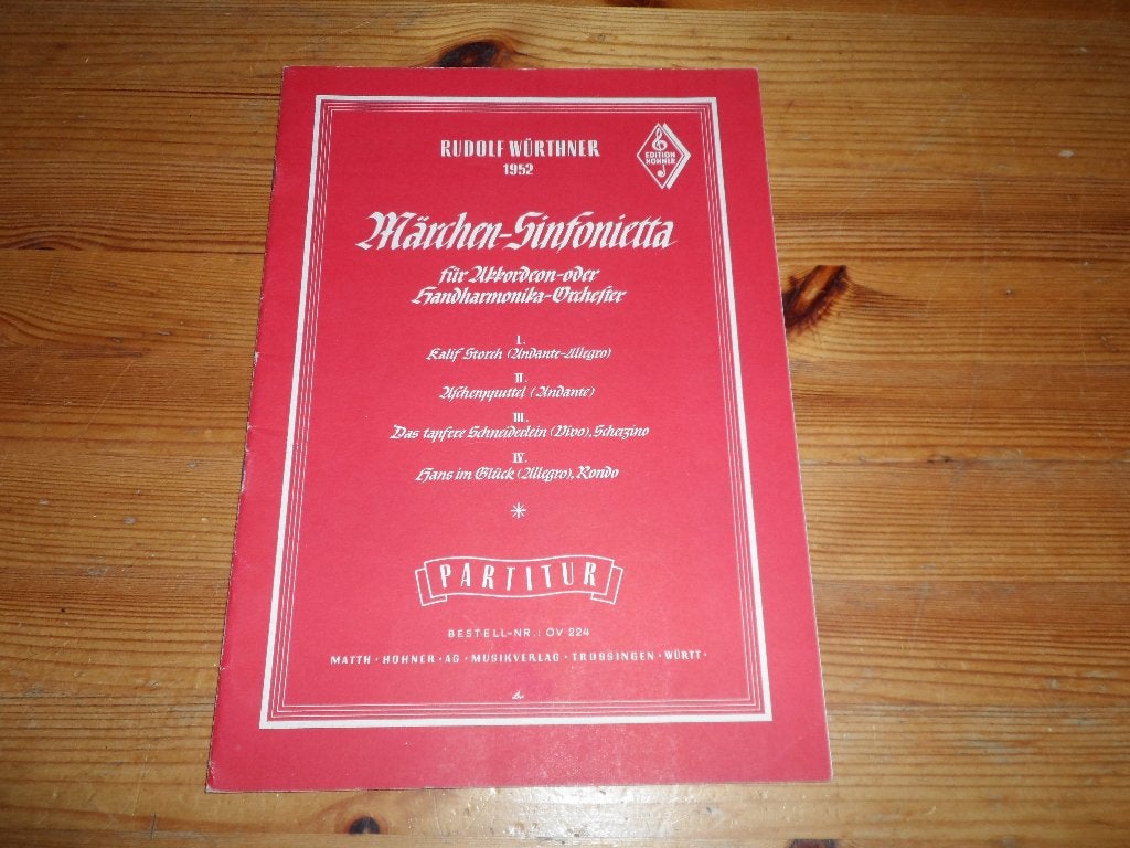 Rudolf wurthner - marchen sinfonietta - accordeon, Nieuw, Ophalen of Verzenden, Artiest of Componist, Populair