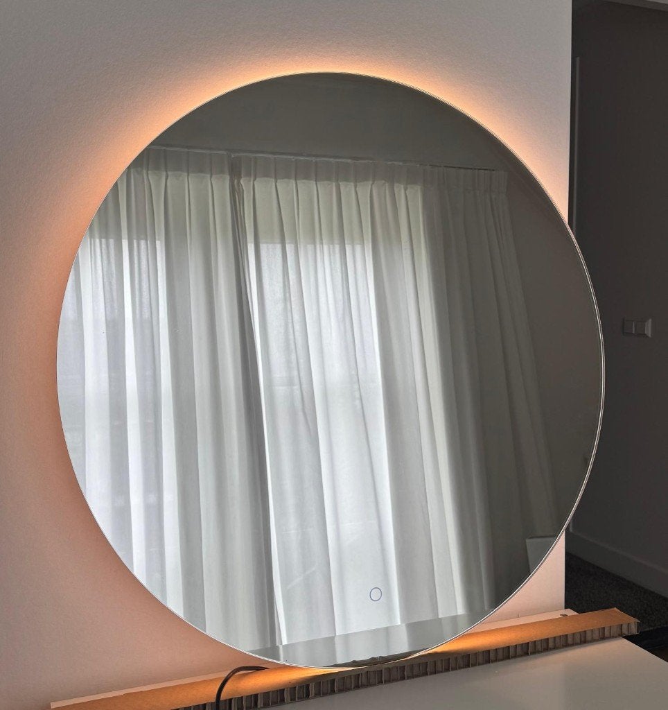 Luxe Ronde Badkamerspiegel Rondo 2.0 Ø80cm, Huis en Inrichting, Ophalen, Rond, Nieuw, 75 tot 100 cm