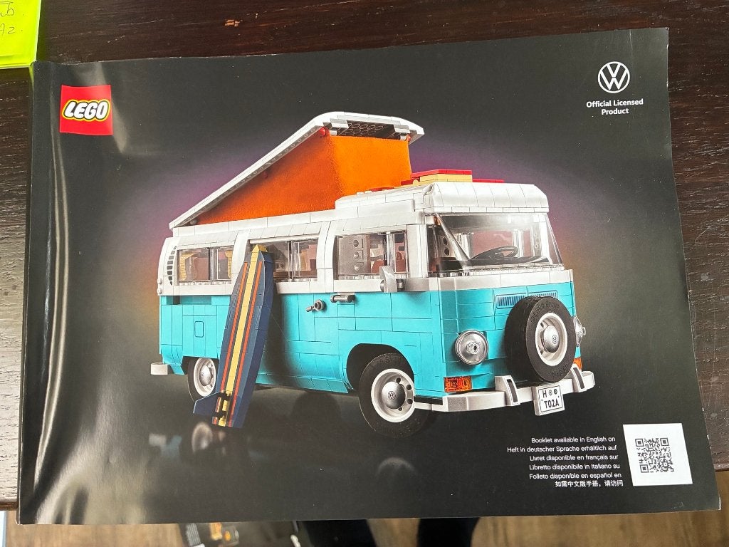 Lego Icons 10279 Volkswagen T2 Kampeerbus Camper, Gebruikt, Lego, Compleet, Ophalen of Verzenden