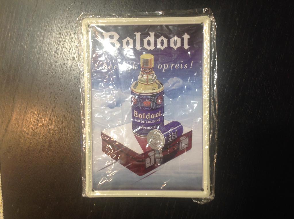 Vintage BOLDOOT reclame bord (geen emaille), Verzamelen, Ophalen of Verzenden, Zo goed als nieuw, Reclamebord