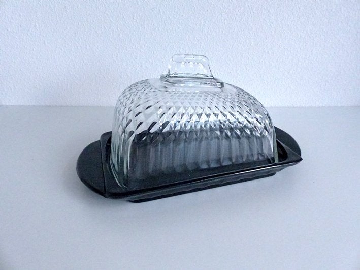 Andries Copier Leerdam kaasstolp glas, Ophalen of Verzenden
