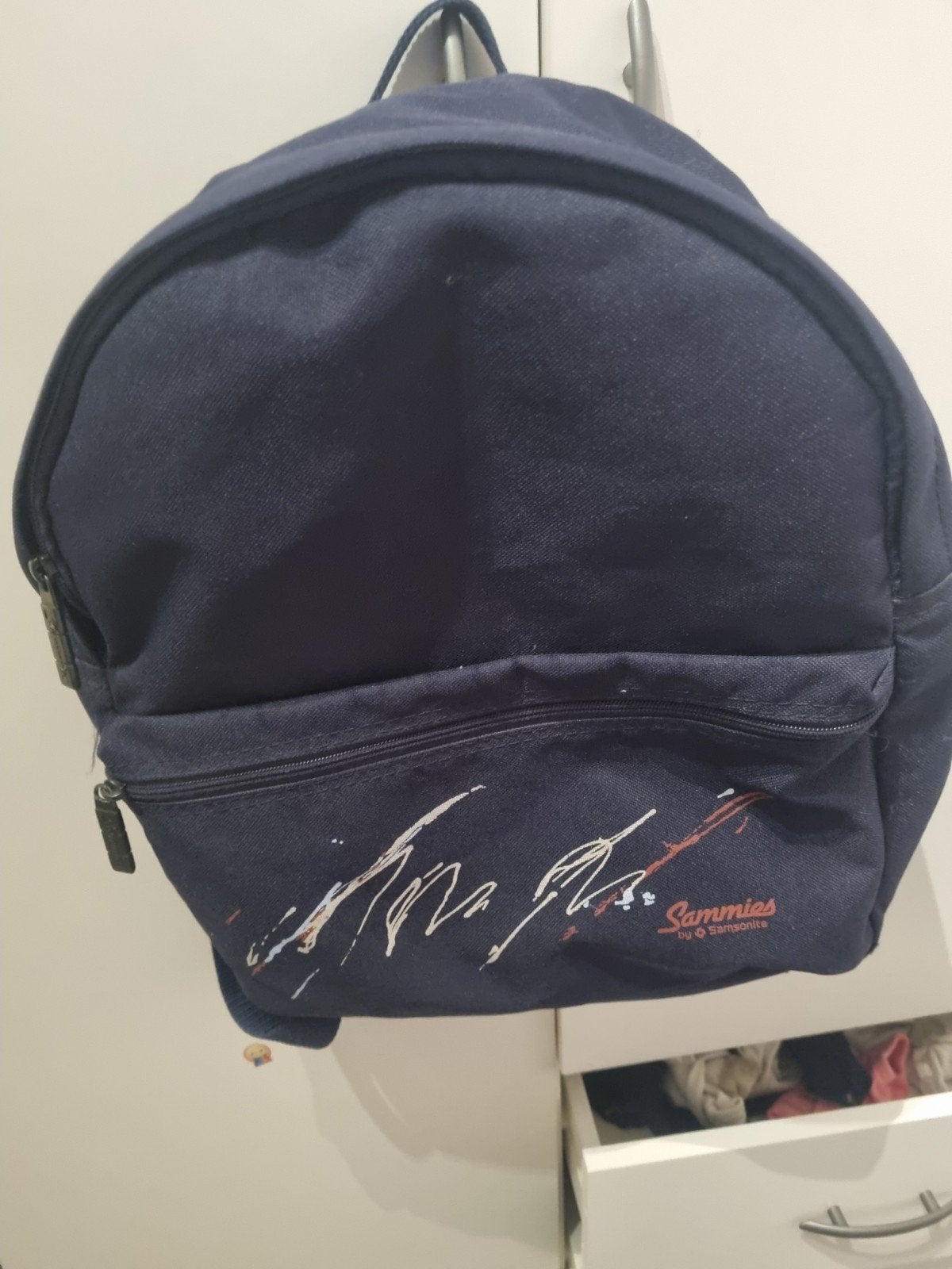 Samsonite Sammies Rugtas - Donkerblauw, Overige merken, Gebruikt, 25 tot 40 cm, Ophalen of Verzenden