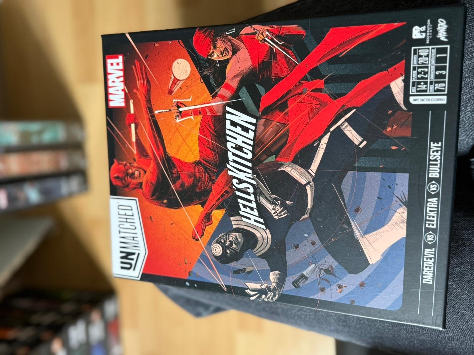 Unmatched: Hell's Kitchen - Marvel bordspel, Een of twee spelers, Ophalen, Zo goed als nieuw