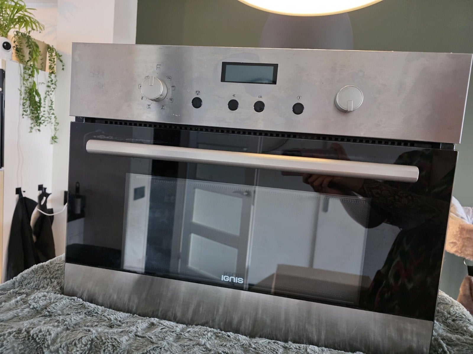 Ignis Inbouw Combi magnetron / oven, Witgoed en Apparatuur, Magnetrons, Gebruikt, Inbouw, Combimagnetron, Grill, Oven, Draaiplateau