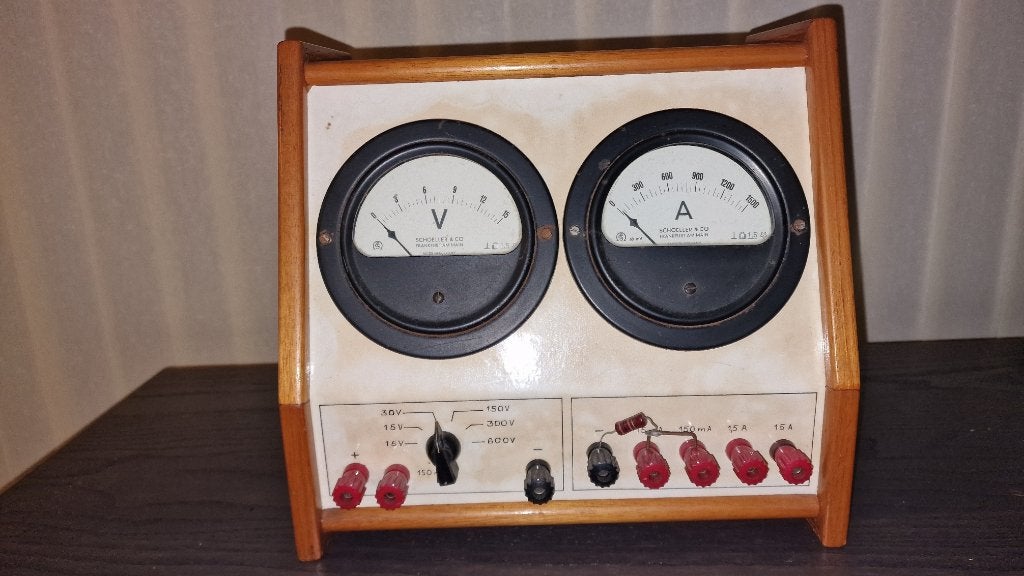 Vintage Schoeller & Co Voltmeter Amperemeter, Ophalen