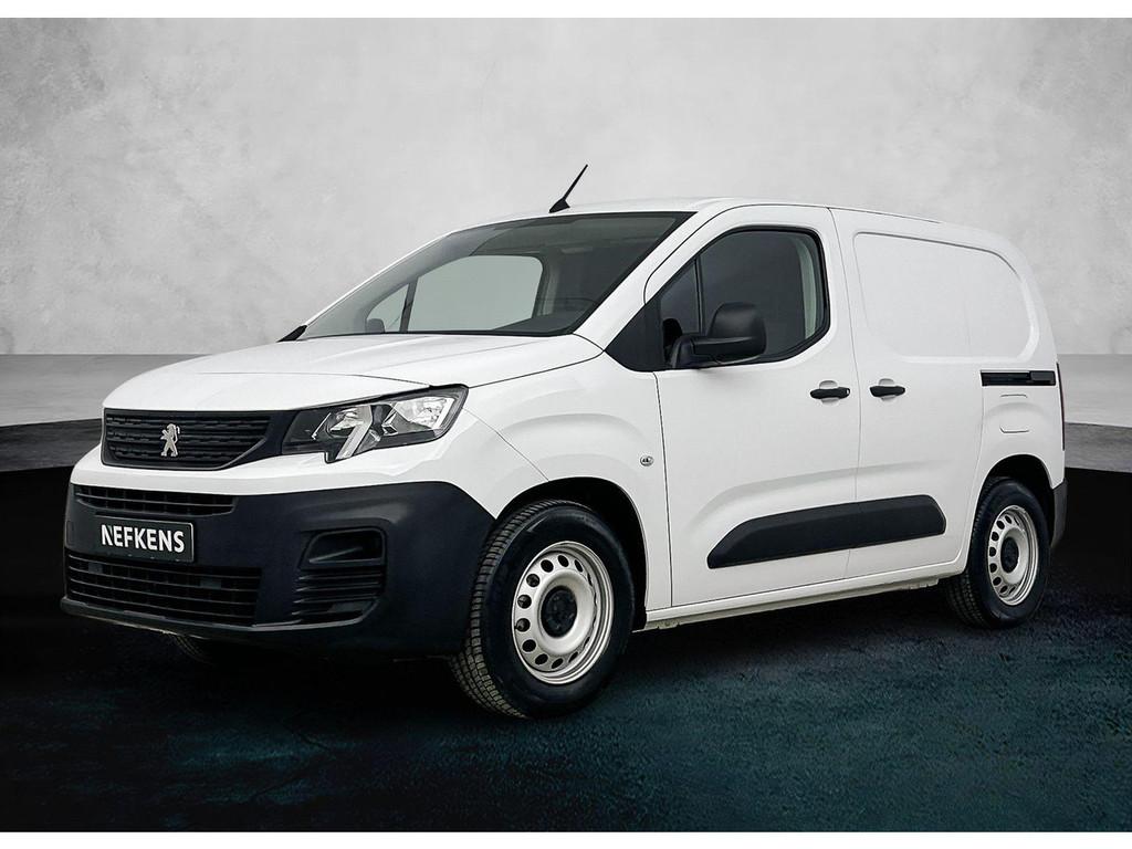 Peugeot e-Partner Asphalt 50 kWh | Accu 100% | 3-Zits | Blue, Auto's, 136 pk, Gebruikt, Geïmporteerd, 3 stoelen