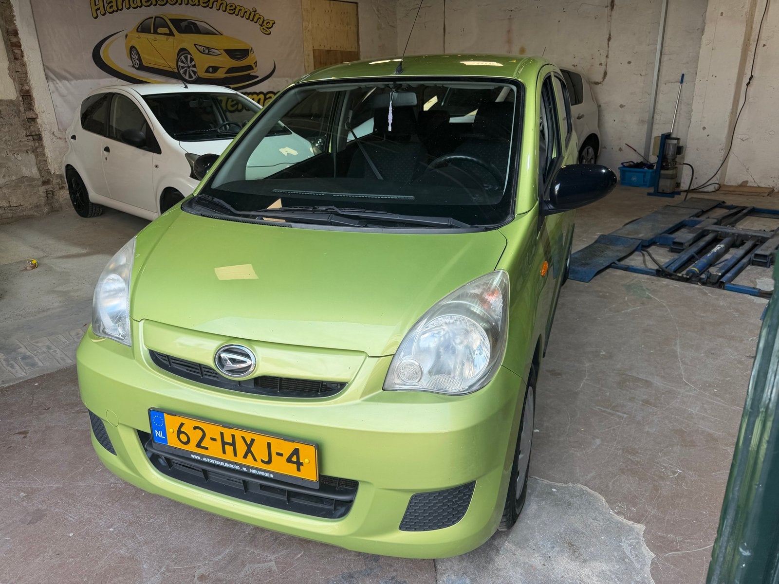 Daihatsu Cuore 1.0 5D 2009 Groen Zeer zuinig NW APK, Auto's, Voorwielaandrijving, Metallic lak, 600 kg, 18 €/maand