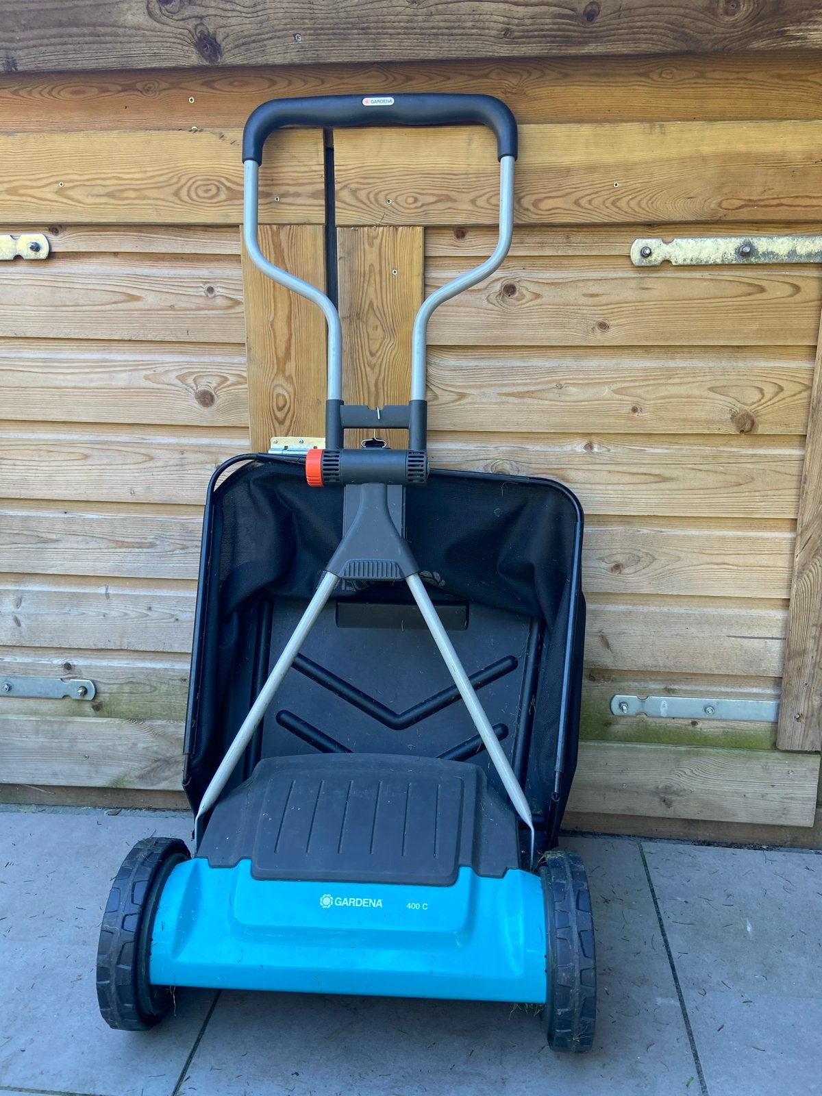 Gardena 400c kooimesmaaier met vangzak, Tuin en Terras, Ophalen, Gebruikt, Handgrasmaaier, Opvangzak