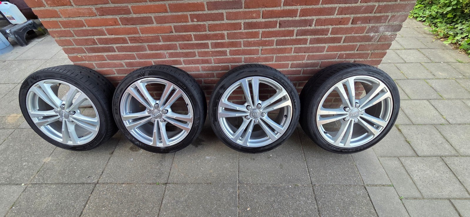 Audi A3 S-line velgen 5x112 met Vredestein banden, Auto-onderdelen, Ophalen, 18 inch, Gebruikt, Banden en Velgen