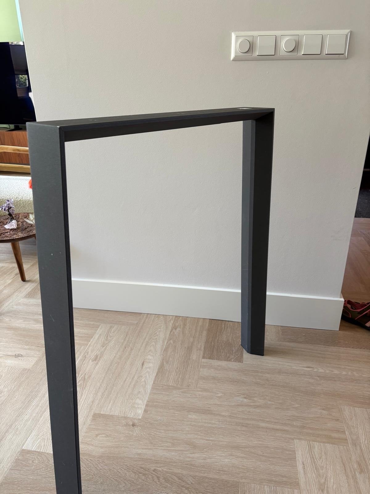 Antraciet metalen tafelpoot/onderstel - Bemmel & Kroon, Ophalen, Tafelpoot, Minder dan 50 cm, 50 tot 100 cm