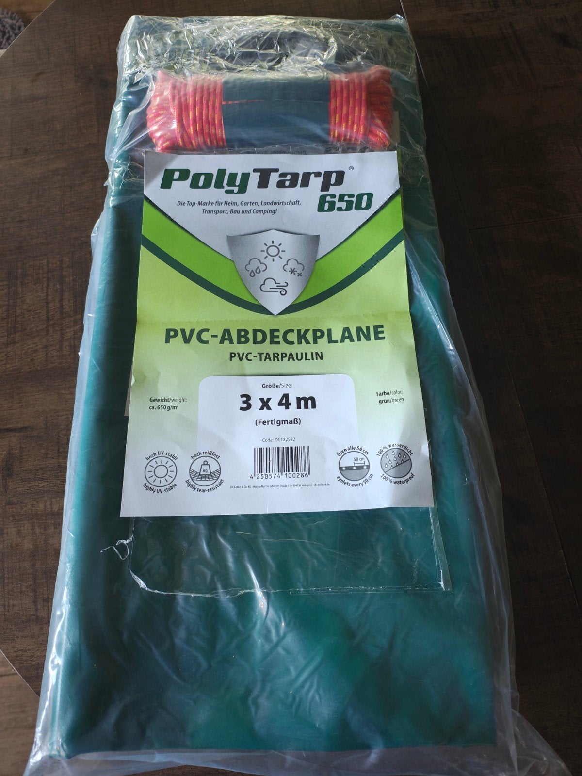PVC Dekkleed 3 x 4 meter, Ophalen of Verzenden, Nieuw, 10 tot 15 m², Zeil