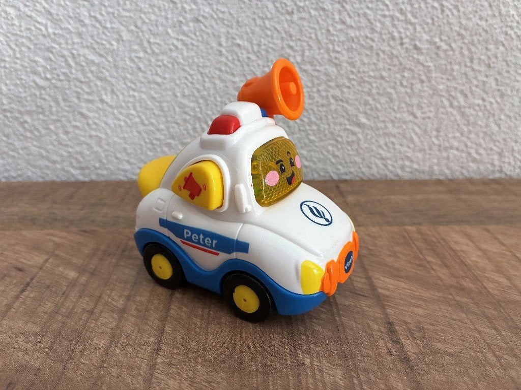 Vtech Toet Toet auto's Peter Politie in PRIMA staat., Ophalen of Verzenden, Gebruikt, 2 tot 4 jaar