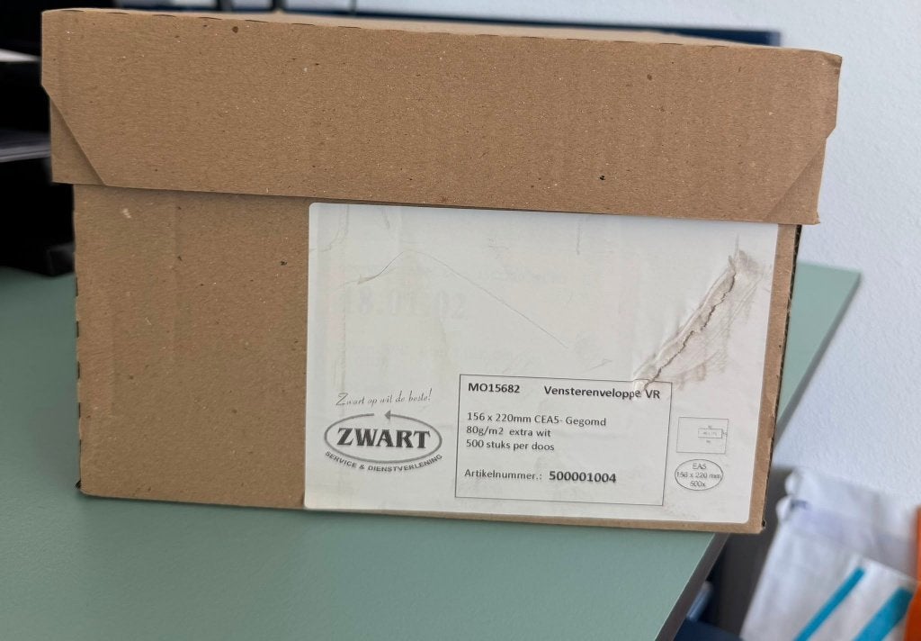 500 enveloppen C5/6 156220 mm – nieuw – doos, Ophalen of Verzenden, Nieuw