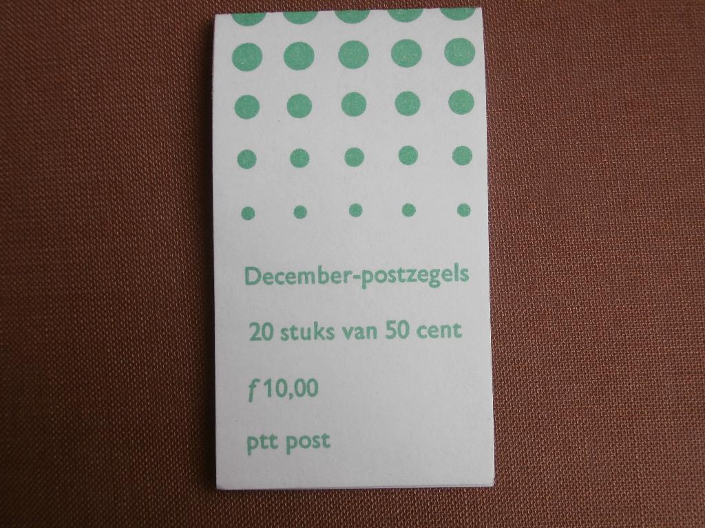 NL 1987; POSTZEGELBOEKJE PB37 DECEMBERZEGELS LEES, Postzegels en Munten, Postzegels | Nederland, Verzenden, Na 1940, Postfris