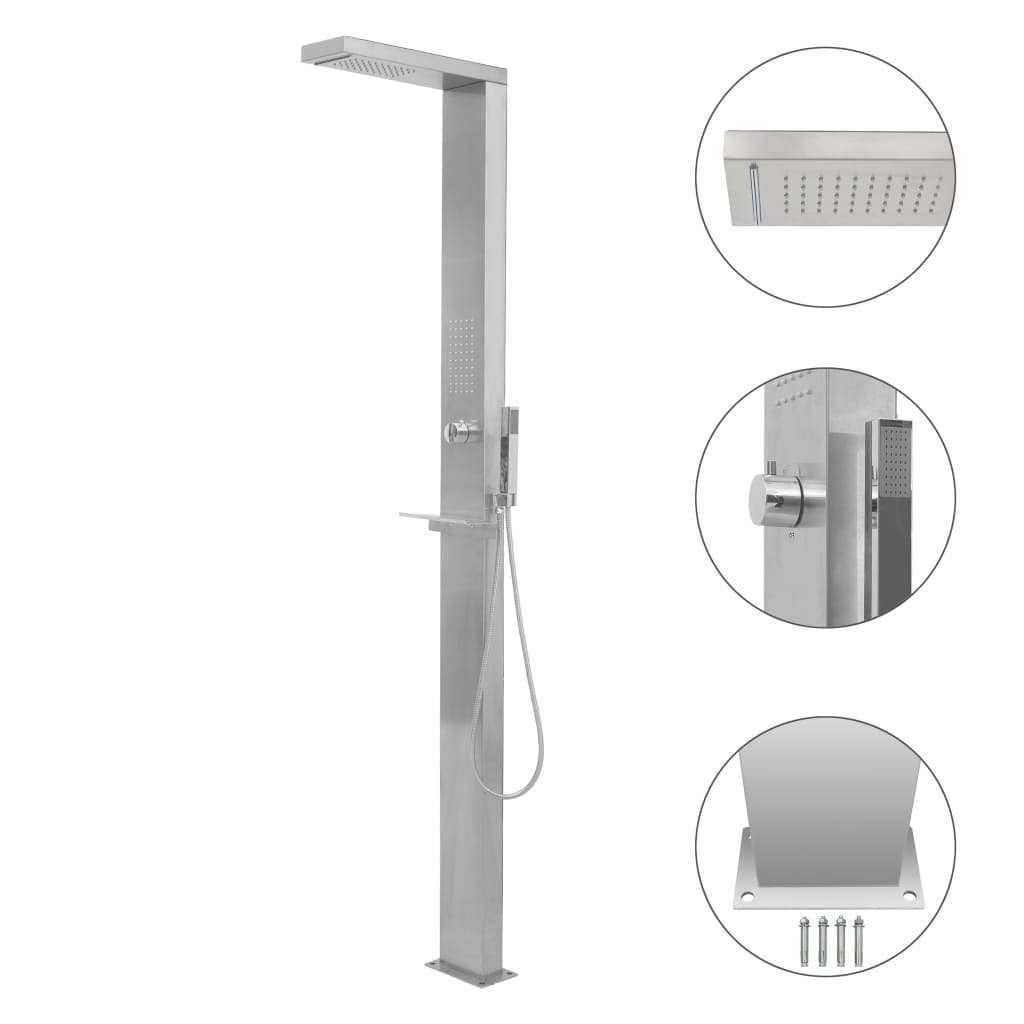 Tuindouche buitendouche hout hardhout douche GRATIS BEZORGD!, Verzenden, Overige typen, Nieuw, Nvt