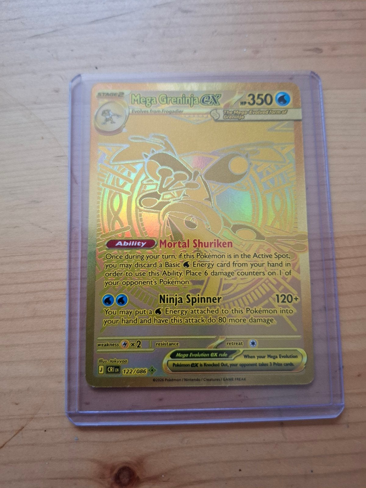 mega greninja ex chaos rising, Ophalen, Zo goed als nieuw, Foil