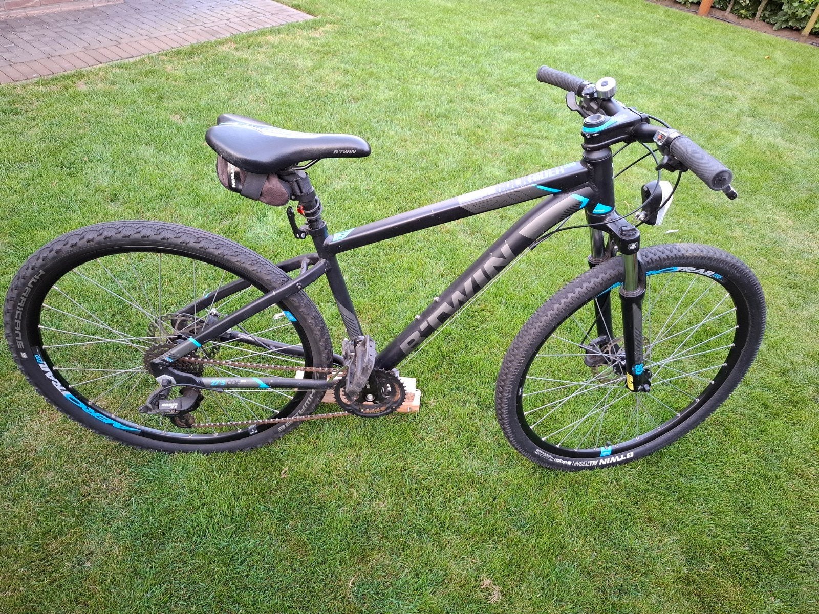 B'Twin Rockrider 520 Mountainbike, Gebruikt, Hardtail, Heren, Schijfrem