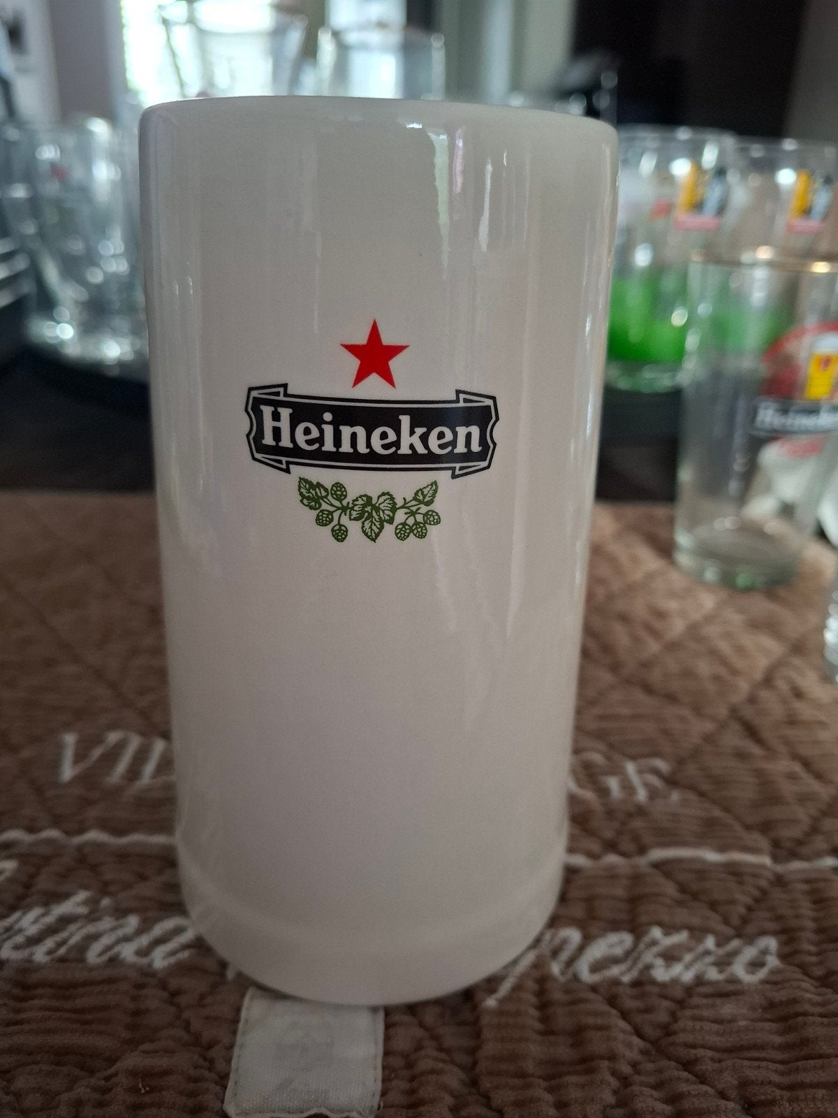 Heineken stenen pul, Verzamelen, Ophalen of Verzenden, Zo goed als nieuw, Pul(len), Heineken