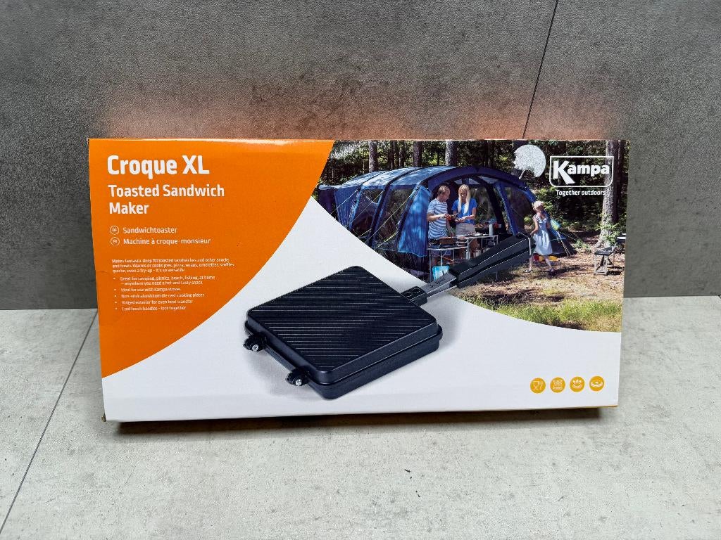 Kampa Croque XL Toasted Sandwich maker - NIEUW - 11105, Ophalen of Verzenden, Nieuw