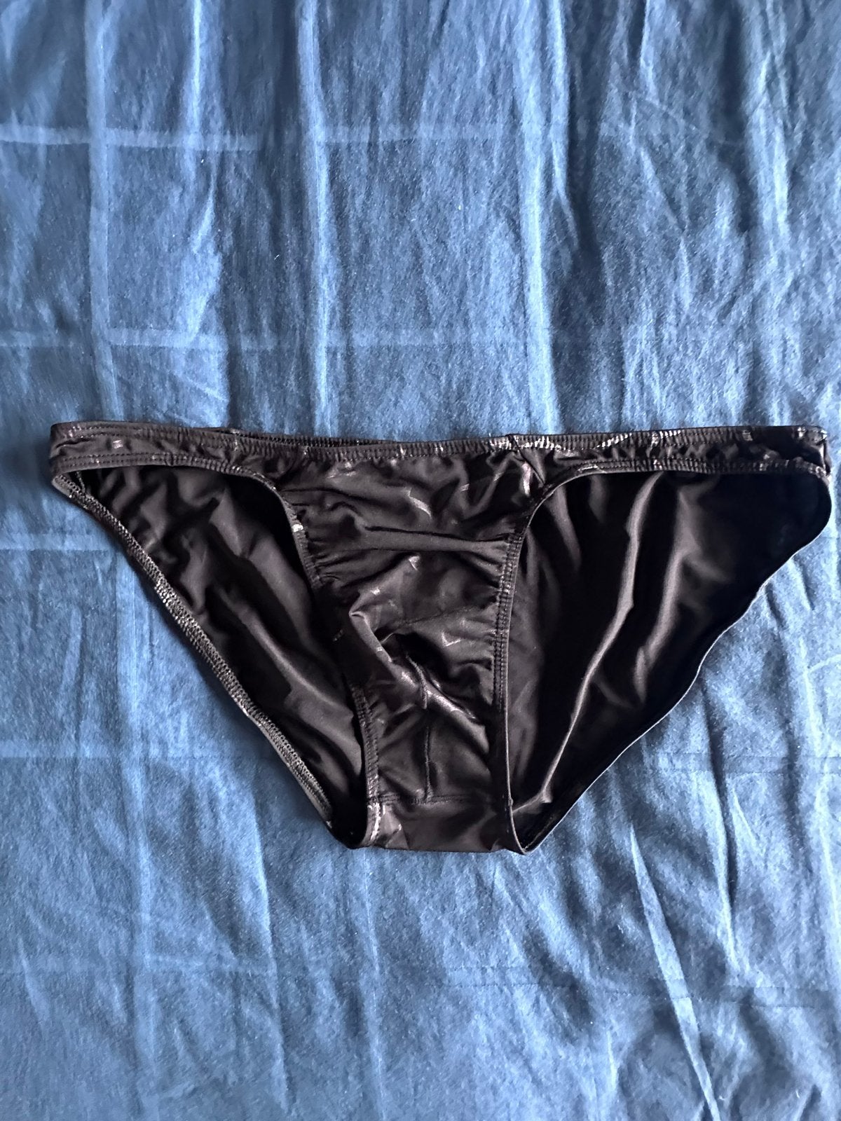 Zwarte heren slip met patroon - sexy stofje, Ophalen of Verzenden, Zwart, Slip