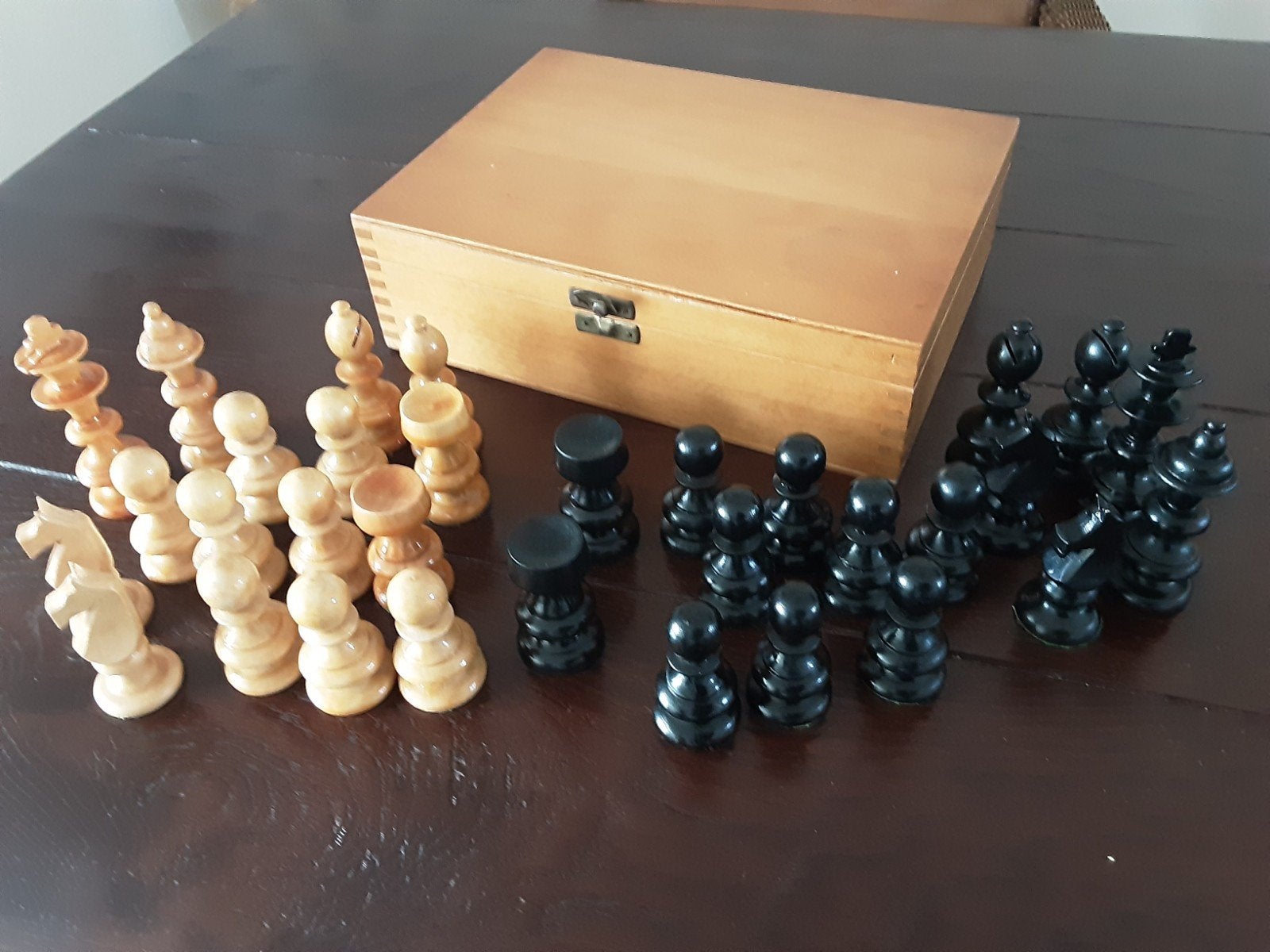 Schaakspel, Huis en Inrichting, Woonaccessoires | Kisten, Ophalen, Minder dan 50 cm, Minder dan 50 cm
