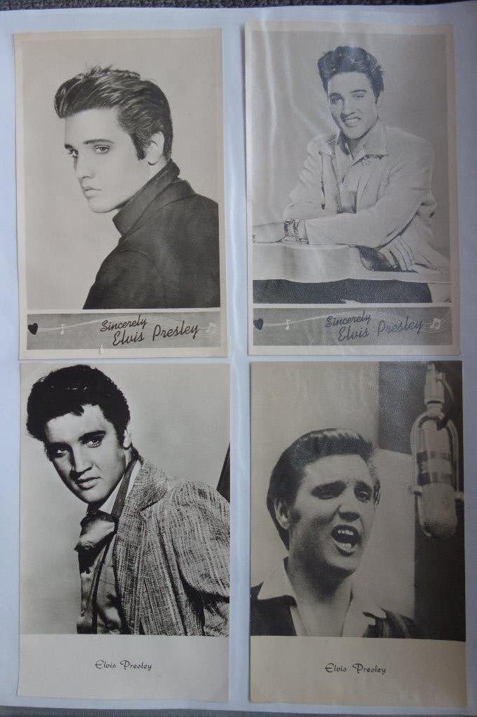 Elvis Presley briefkaarten 4 maal, Ophalen of Verzenden, Nieuw, Foto of Kaart