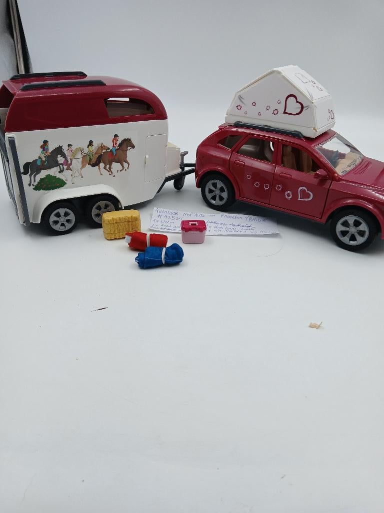 Schleich auto met paardentrailer, Verzamelen, Speelgoed, Gebruikt, Ophalen of Verzenden