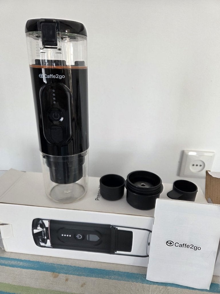 Caffe2go Draagbare Koffiemachine - Zo goed als nieuw, Koffiemachine, Ophalen of Verzenden, Zo goed als nieuw, 1 kopje