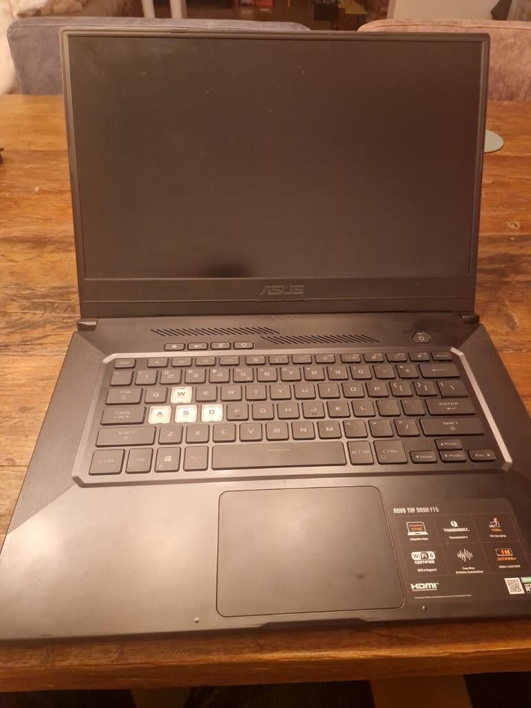 ASUS TUF Dash F15 FX516PR HN112T defect (moederbord), Computers en Software, Windows Laptops, Met videokaart, Asus tuf gaming
