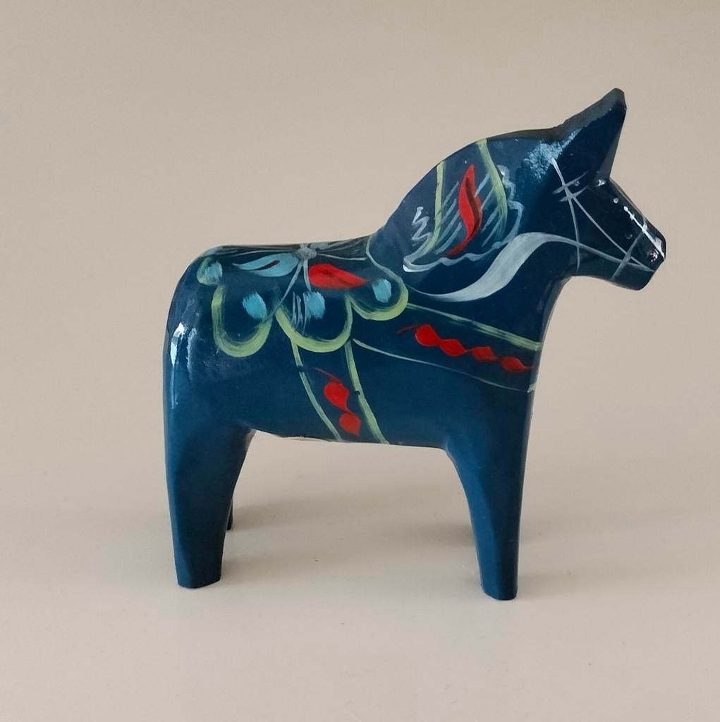 Traditioneel vintage Zweeds Dala paardje, Antiek en Kunst, Ophalen
