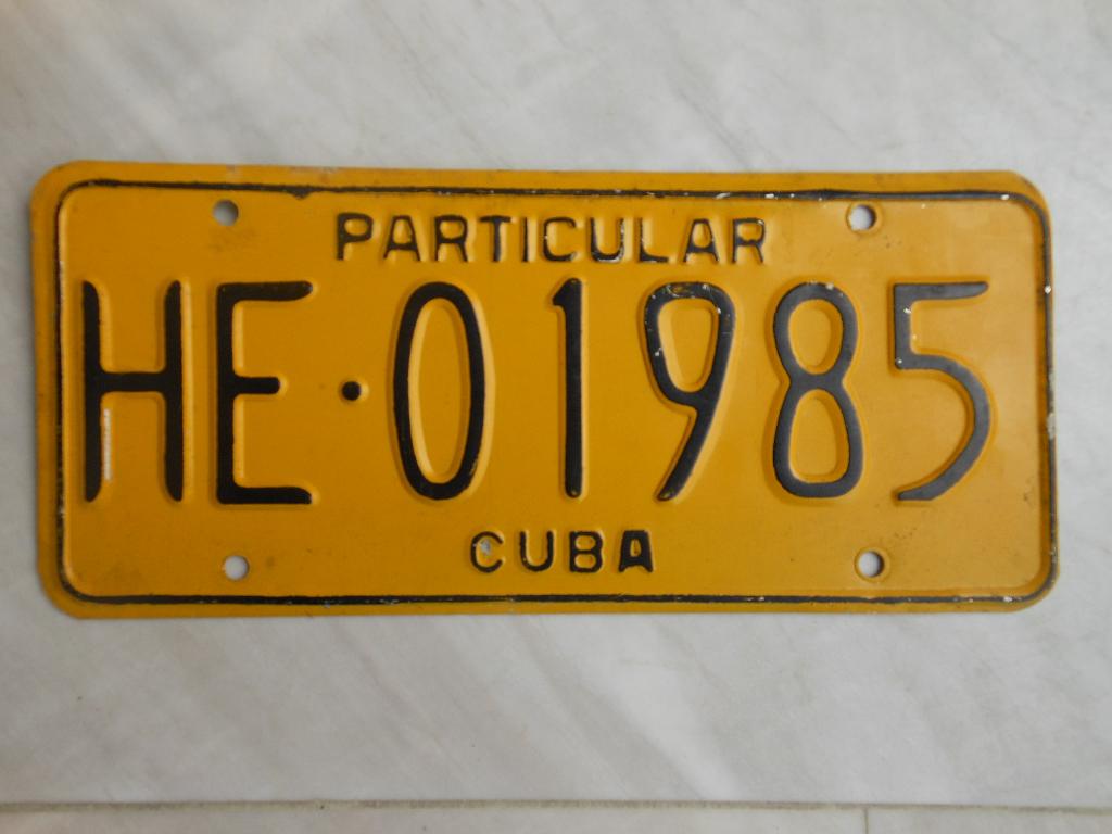 De mooiste originele kentekenplaat uit CUBA ever !! VERKOCHT, Verzenden, Gebruikt, Auto's