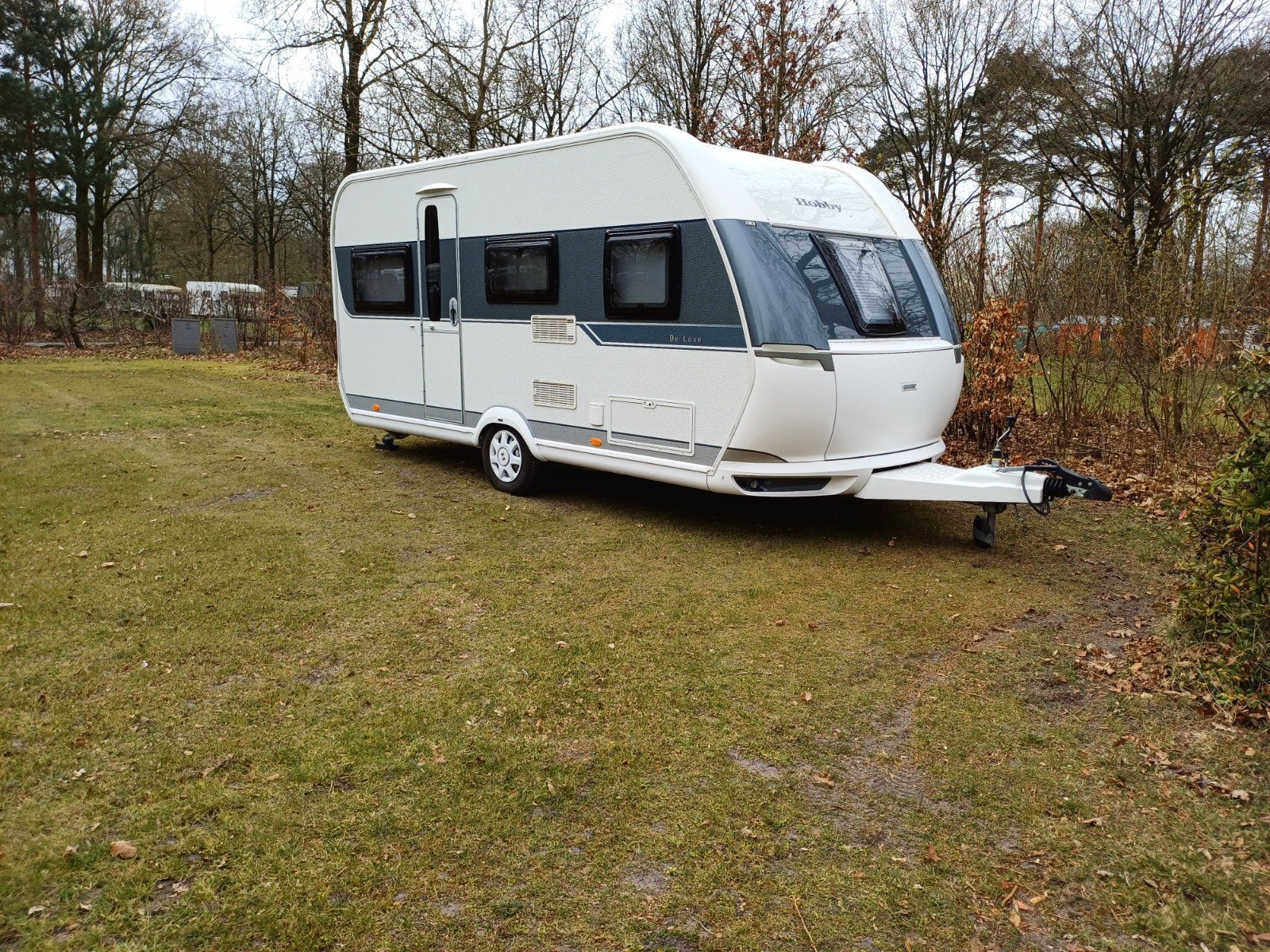 Hobby De Luxe 455UF - Ruime en complete caravan, Rondzit, Hobby, Dwarsbed, Particulier