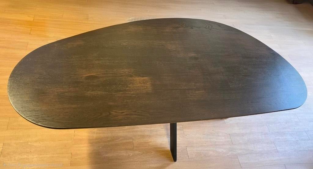 Eiken eetkamertafel Cloud brown 180 cm - Organische vorm, Ophalen, Info@meubeloutletmeppel.nl, 50 tot 100 cm, Zo goed als nieuw
