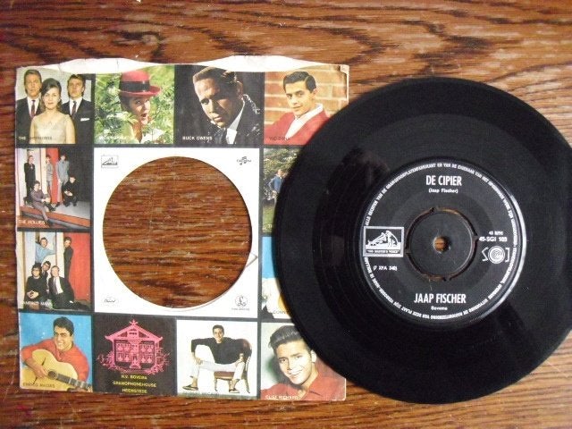 Jaap Fischer "De Ciper" vinyl single, Cd's en Dvd's, Beschermende buitenhoes, Gebruikt, 7 inch, Ophalen of Verzenden