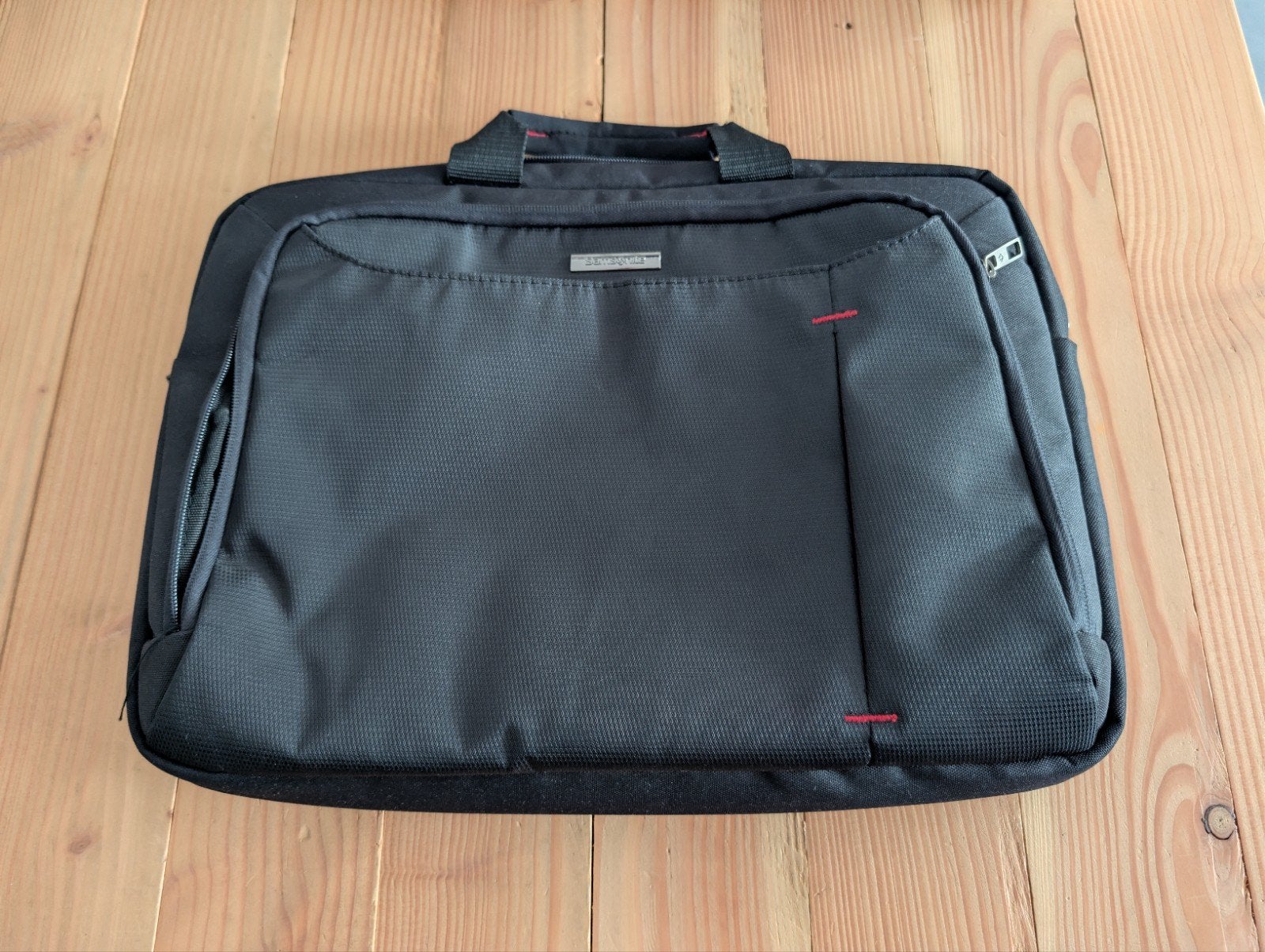 Samsonite Laptoptas 17 inch - Zwart, Computers en Software, Laptoptassen, Gevoerd laptopvak, 17 inch of meer, Ophalen of Verzenden