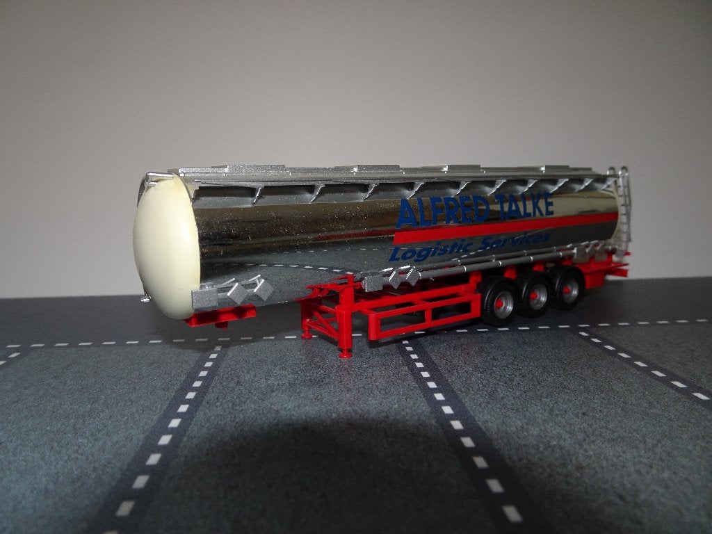 85 herpa tank oplegger alfred talke 1:87 truck trein trailer, Ophalen of Verzenden, Zo goed als nieuw, Bus of Vrachtwagen, Herpa