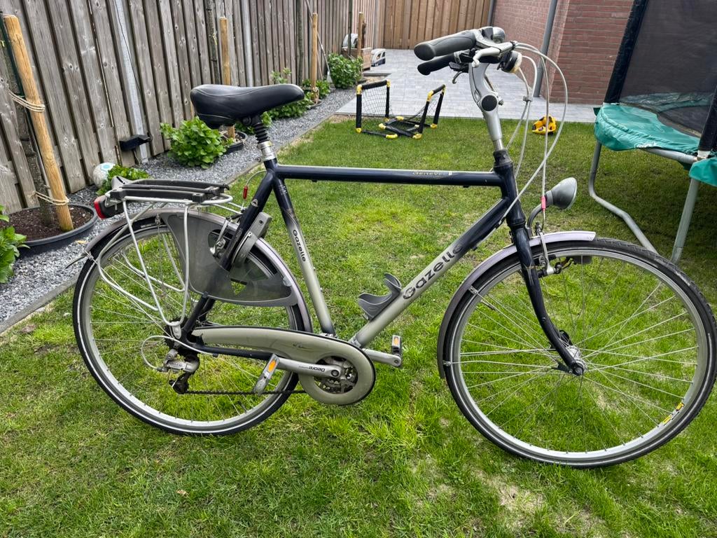 Gazelle geneve herenfiets, Ophalen, Gebruikt, Versnellingen, 57 tot 61 cm