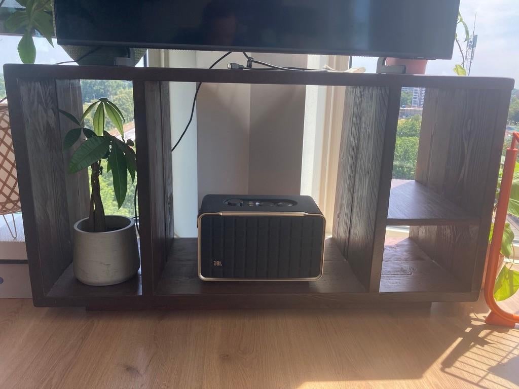 Handmade TV cabinet/handgemaakt tv meubel, Gebruikt, 100 tot 150 cm, Ophalen of Verzenden, Minder dan 100 cm