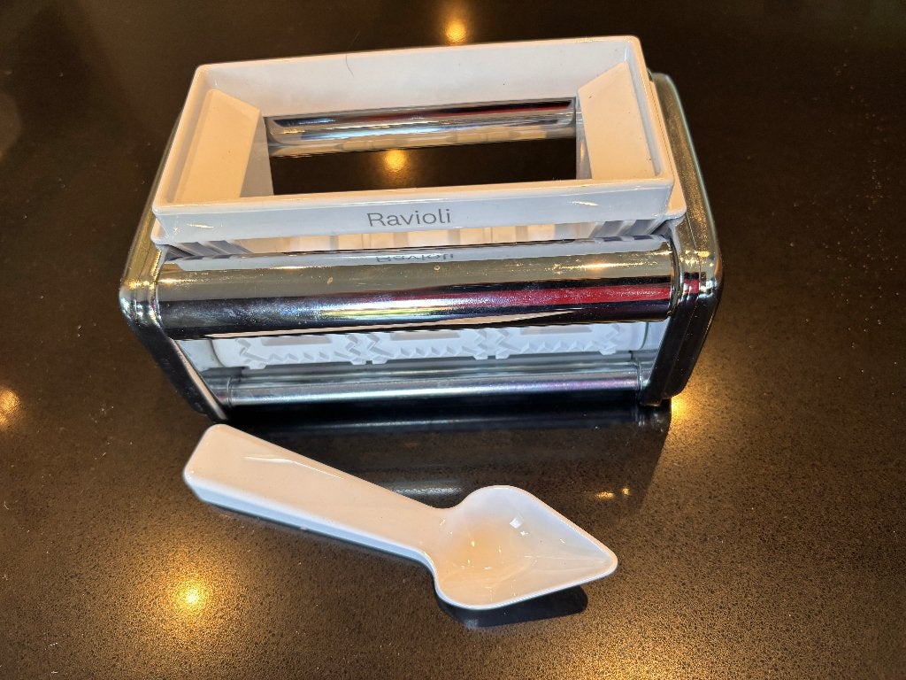 Marcato AR-150-OLI Ravioli opzetstuk, Zilver, Ophalen of Verzenden, Zo goed als nieuw, Metaal