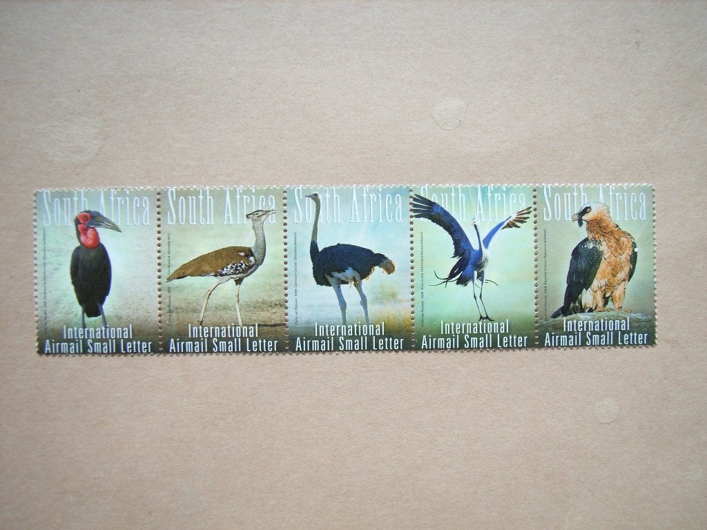 NB  Zuid Afrika strook Grote vogels 1787-1791 Pf, Postzegels en Munten, Postzegels | Afrika, Ophalen of Verzenden, Zuid-Afrika