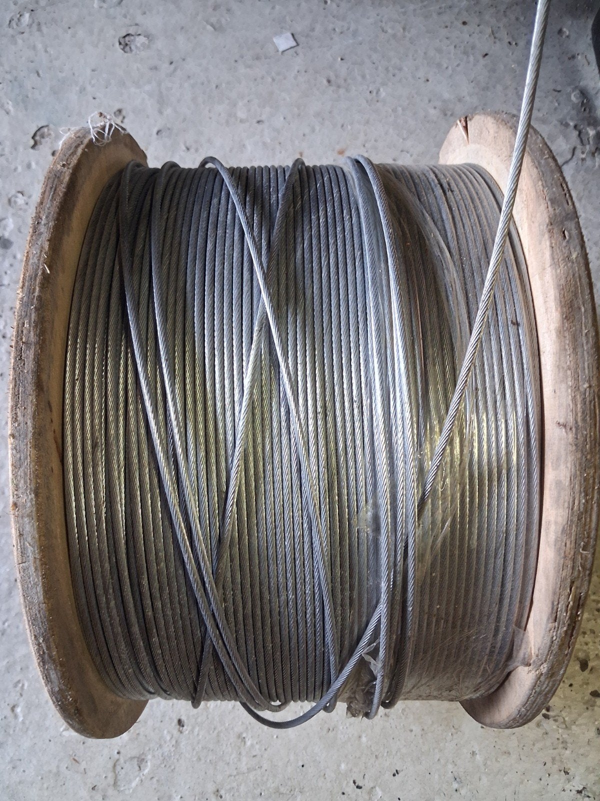 galv.staalkabel 4mm/1000m, Ophalen