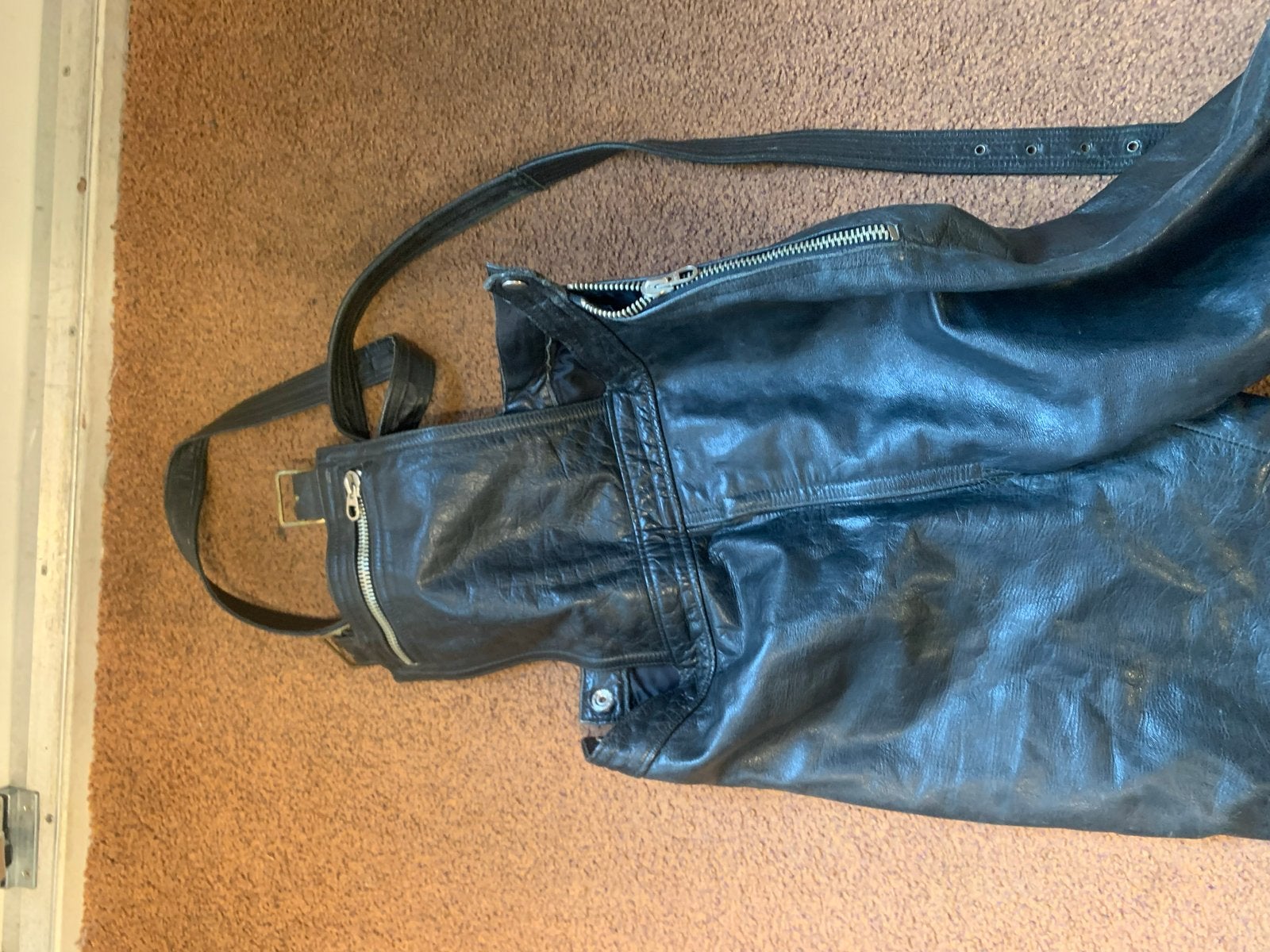 Vintage Leren Tweedelig Motorpak - Maat M, Ophalen of Verzenden, Tweedehands, Heren, Jas | leer