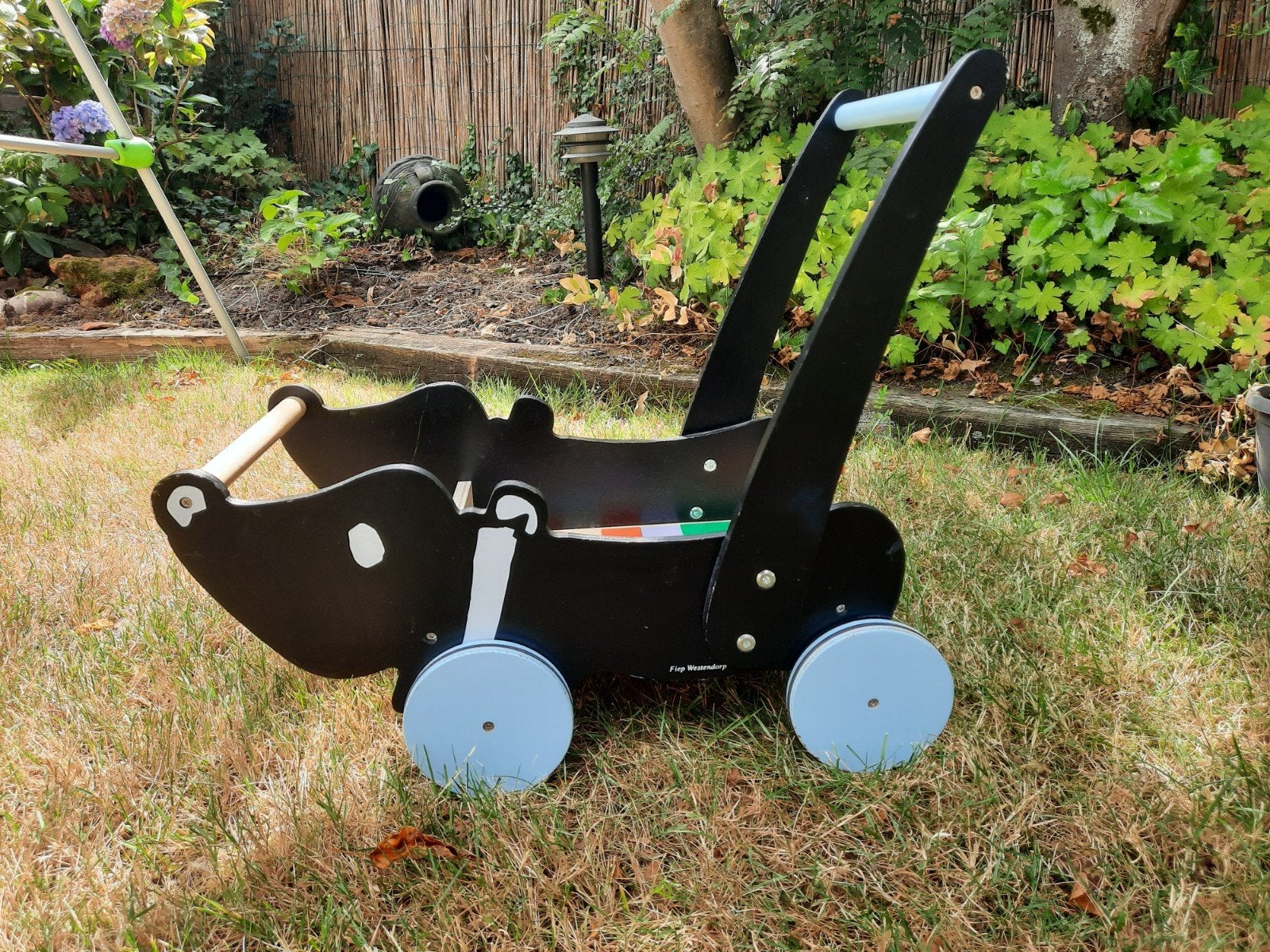 Houten Takkie loopwagen met foam blokken, Kinderen en Baby's, Speelgoed | Babyspeelgoed, Ophalen of Verzenden, Gebruikt, Overige typen