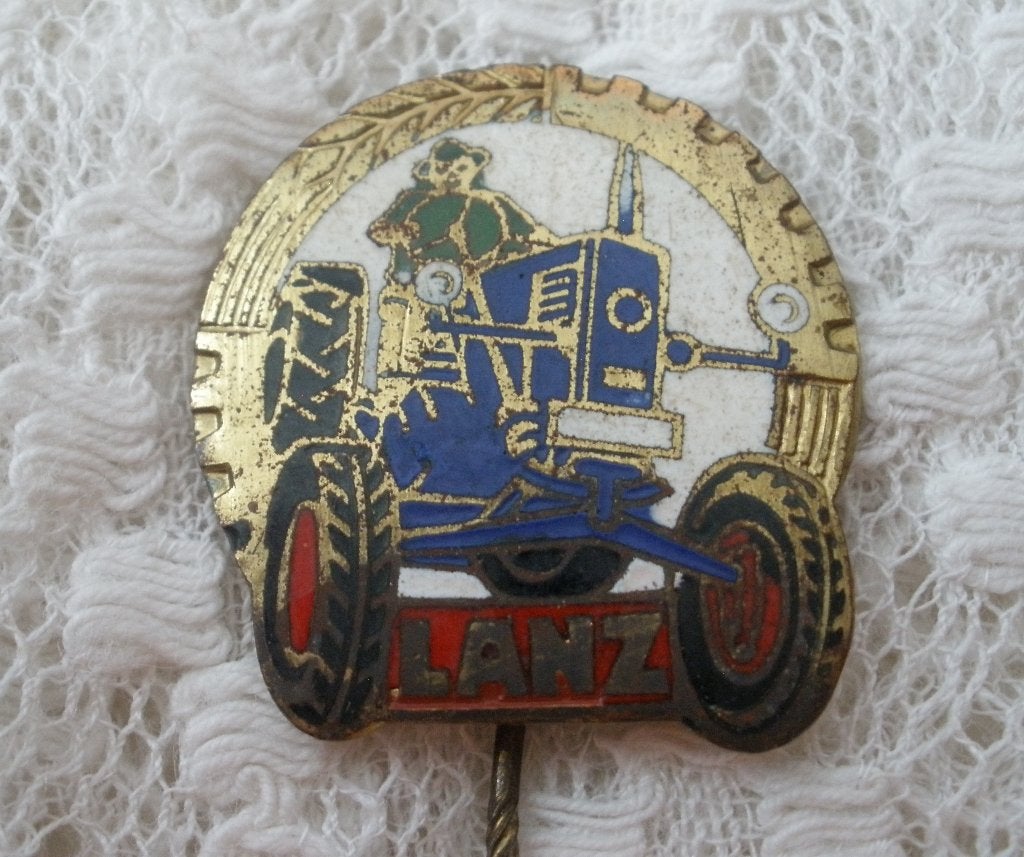 Oud speldje Lanz - Bulldog.... trekker, Verzamelen, Speldjes, Pins en Buttons, Ophalen of Verzenden, Gebruikt, Overige onderwerpen