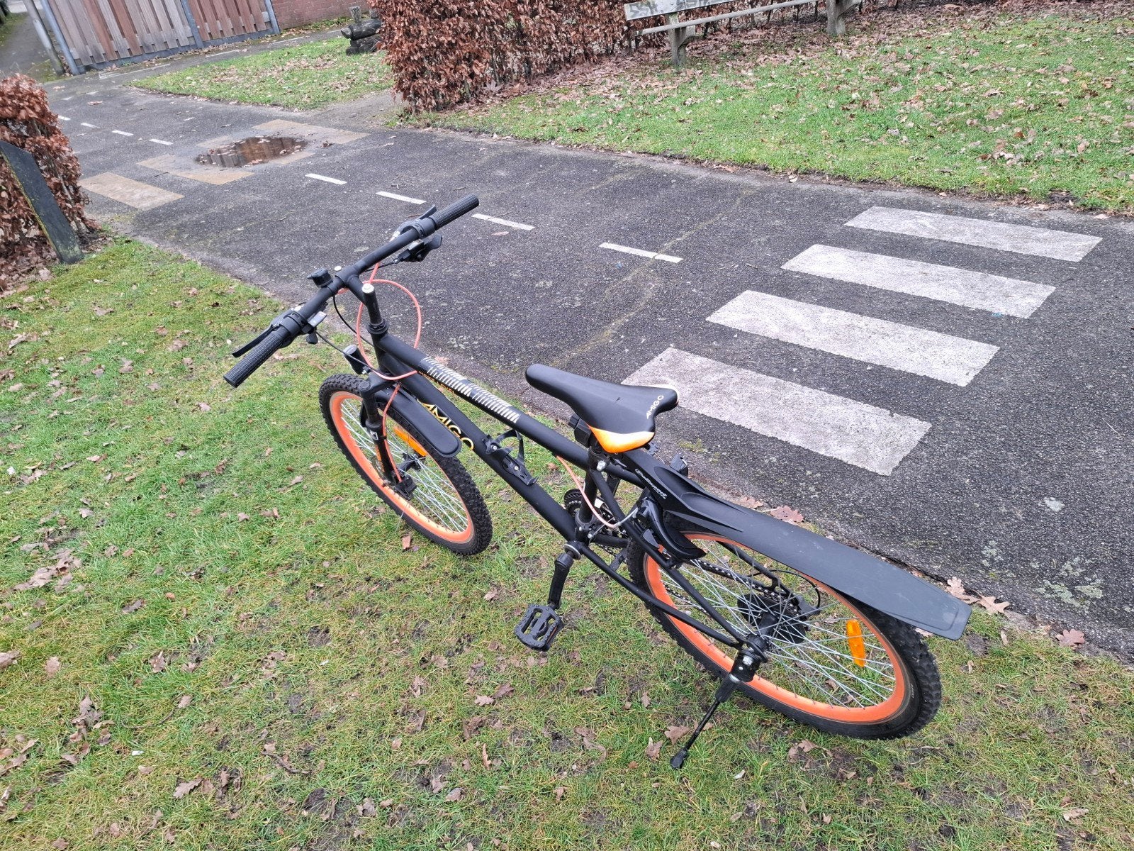 Jongensfiets  met versnelling., 24 inch, Velgrem, Ophalen of Verzenden, Zo goed als nieuw