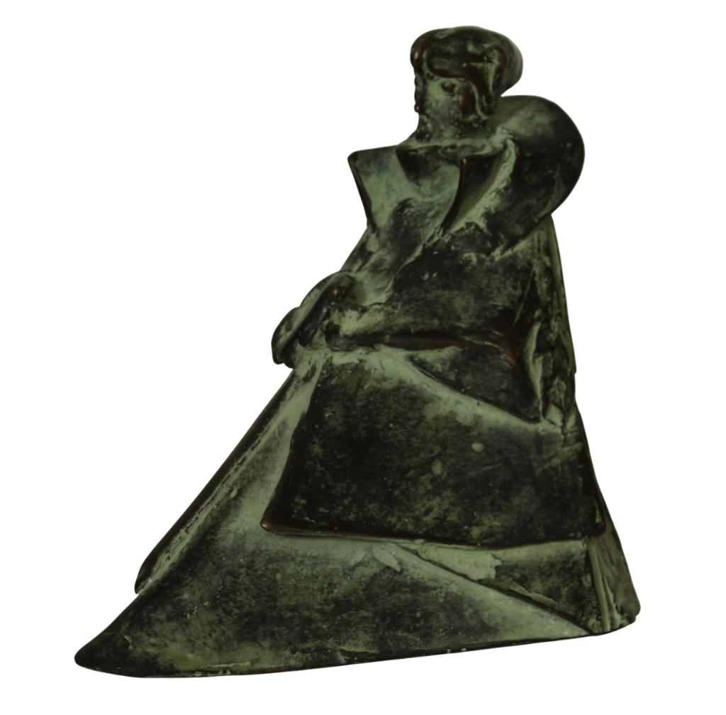 Eric Claus BRONS BEELD DESIDERIUS ERASMUS, Ophalen of Verzenden, Gepatineerd, Brons, Beeld