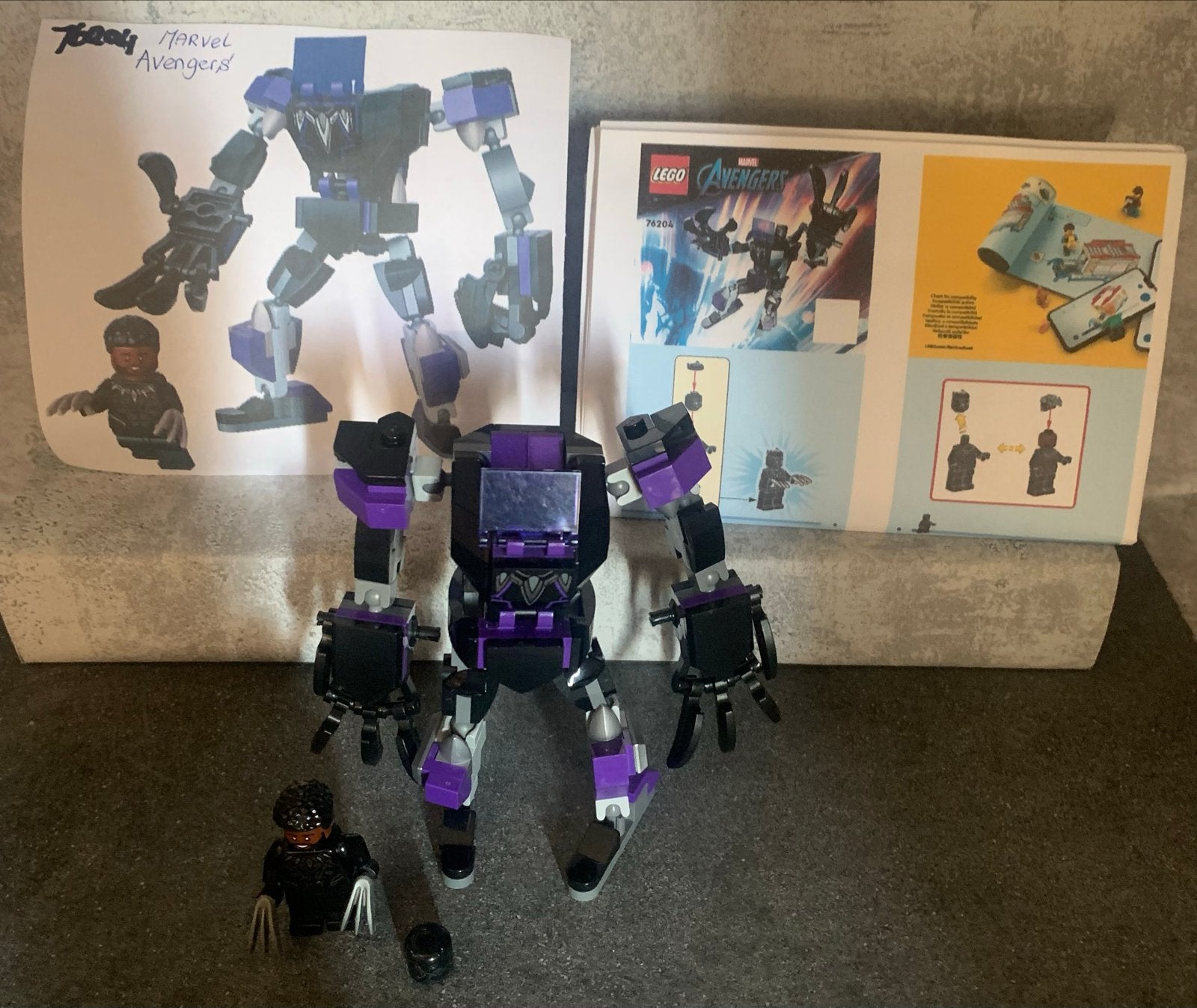 LEGO Marvel Avengers Black Panther Mech Armor 76204, Ophalen of Verzenden, Zo goed als nieuw