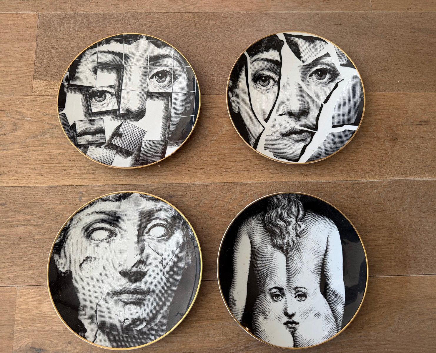 Set van 4 Fornasetti Rosenthal wandborden - Temi e Variazion, Ophalen of Verzenden
